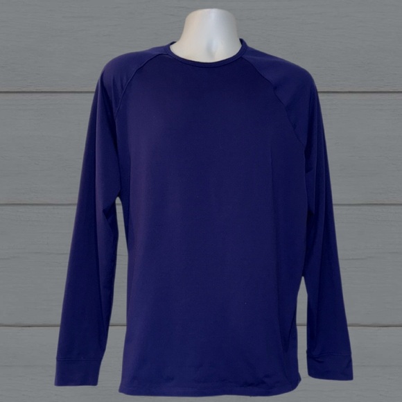 Under Armour Fitted Long Sleeve Shirt Men’s Size Large Purple Performance Top - Picture 1 of 12